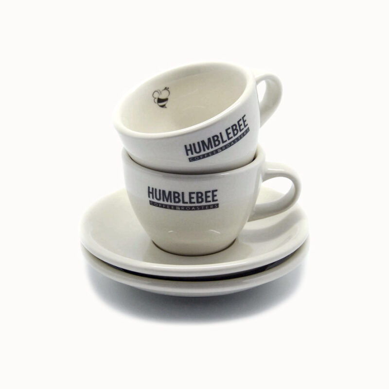 6oz Coffee Diner Cup + Saucer (Set of 2)